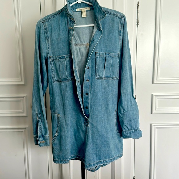 Life in progress denim romper.. size XS - Picture 1 of 5